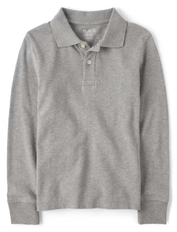 Boys Long Sleeve Polo