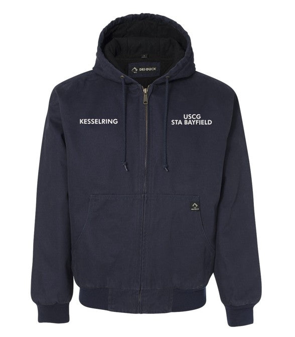 Station Bayfield - Men's Cheyenne Boulder Cloth™ Hooded Jacket with Tricot Quilt Lining - 5020