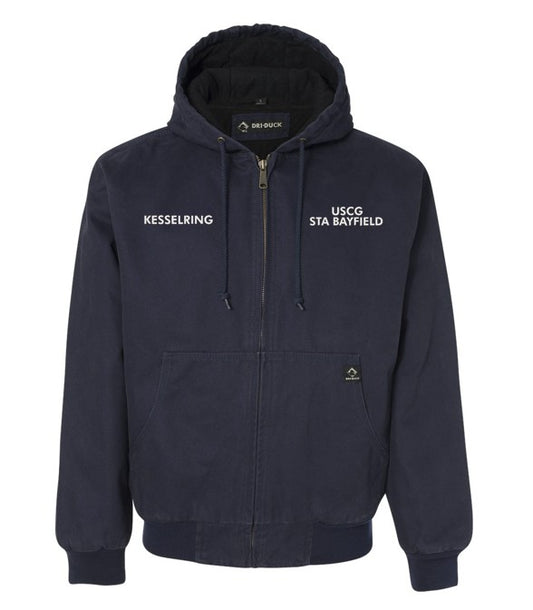 Station Bayfield - Men's Cheyenne Boulder Cloth™ Hooded Jacket with Tricot Quilt Lining - 5020